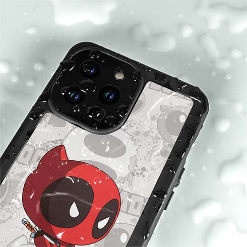 Marvel Deadpool Babypool iPhone 15 Pro Waterproof Case